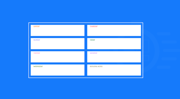 Blogging Calendar