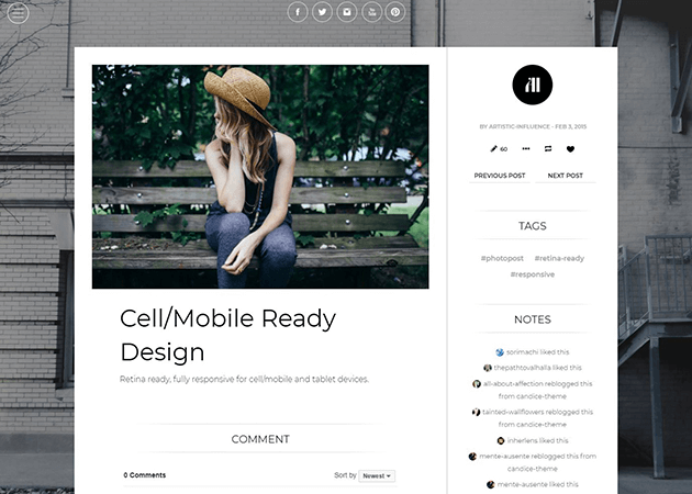 Candice Tumblr Theme Candice Tumblr Theme