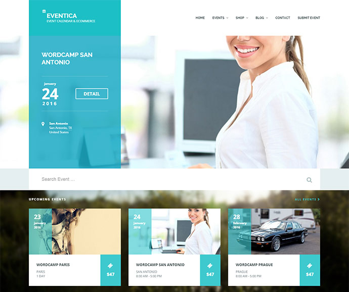 Eventica Event Calendar WordPress Theme Eventica Event Calendar WordPress Theme