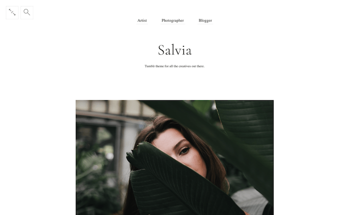 Salvia Minimal Tumblr Theme