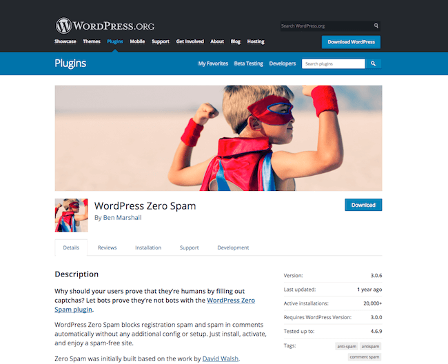 WordPress Zero Spam WordPress Zero Spam