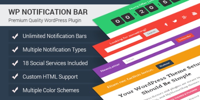 wp notification bar wp notification bar