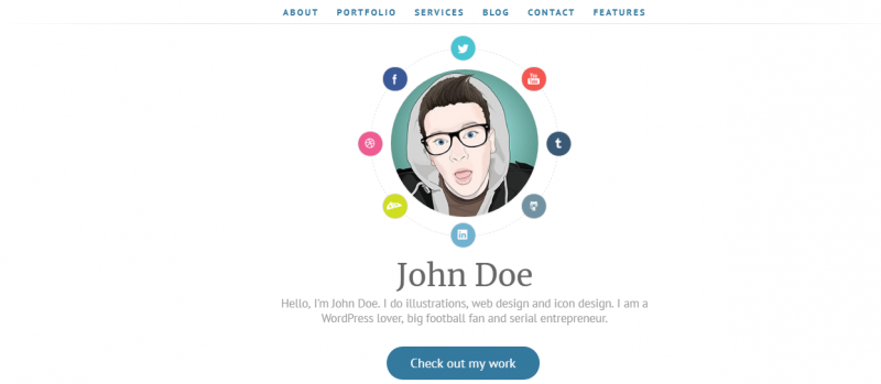 Personal Portfolio WordPress Theme