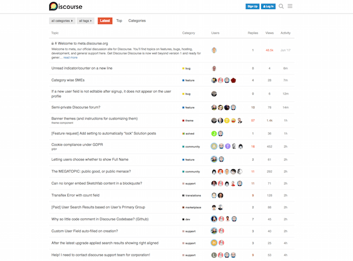 Discourse Forum Software