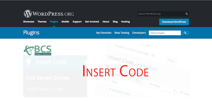 Insert Code