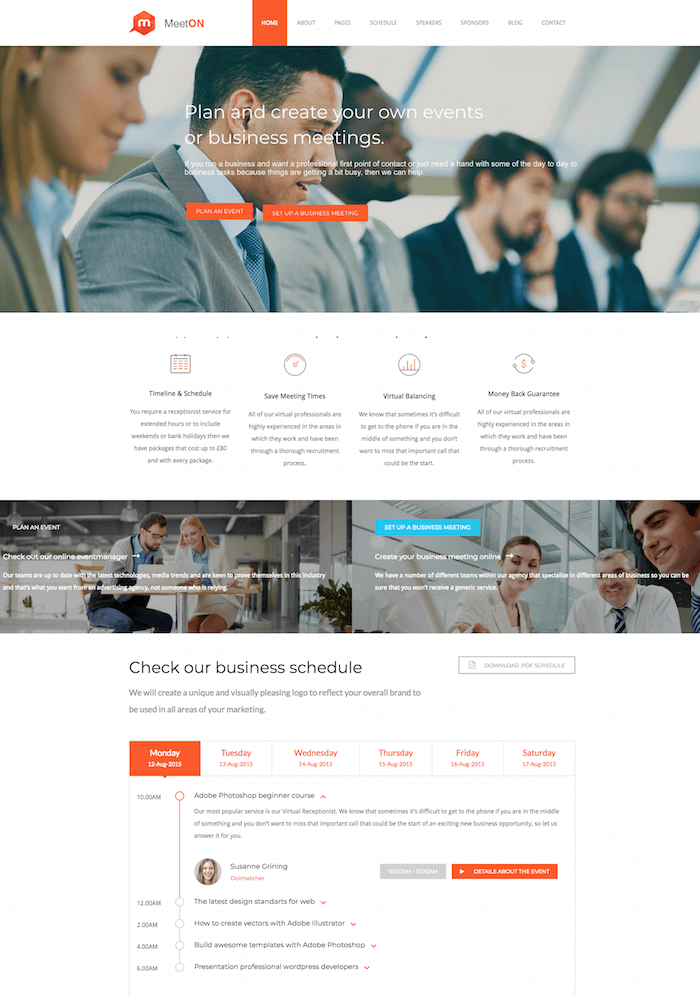 Meeton Event WordPress Theme