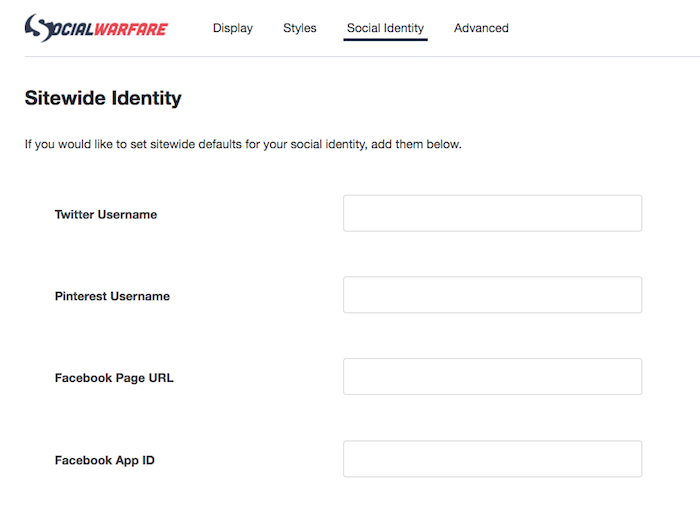 Sitewide Identity Sitewide Identity