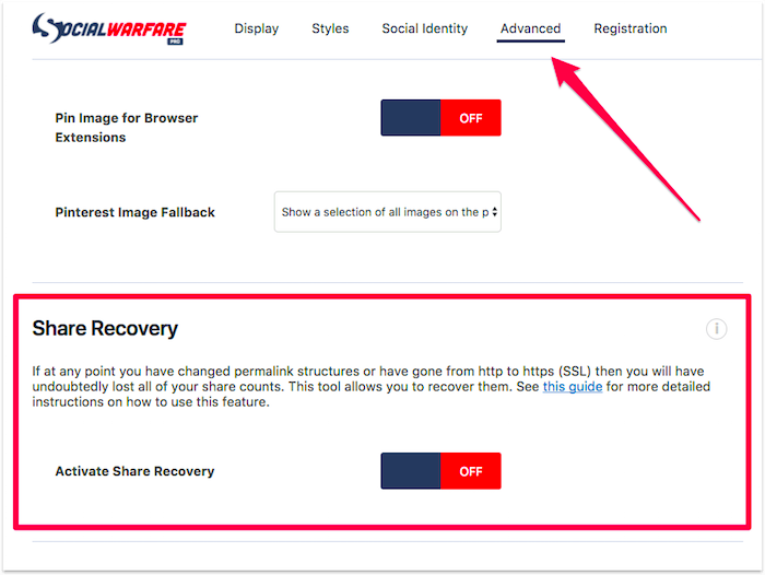 Social Warfare Share Count Recovery