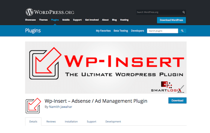 Wp-Insert Adsense Ad Management Plugin
