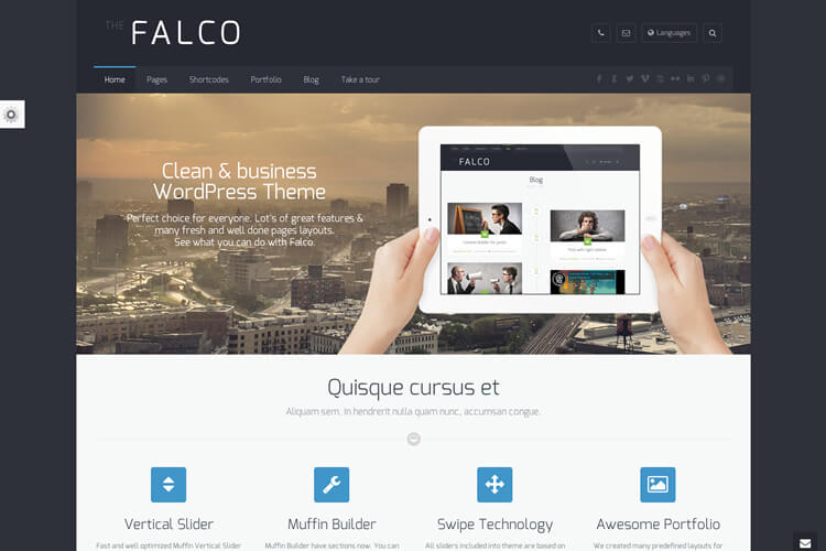 falco 1 Falco Facebook Style WordPress Theme