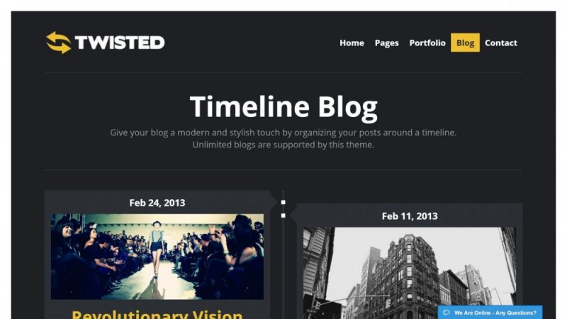twisted 1 Best WordPress Timeline Style Theme