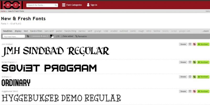 1001 fonts 1001 Fonts