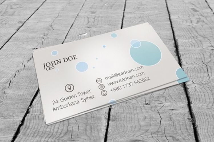 Business Card Mockup PSD