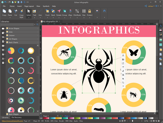Outils d'infographie Edraw