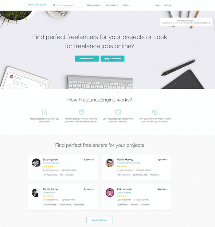 Freelance Engine Theme Freelance Engine Theme