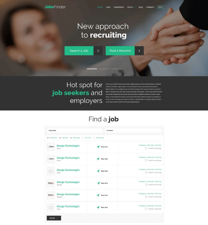 Job Portal Theme Job Portal Theme