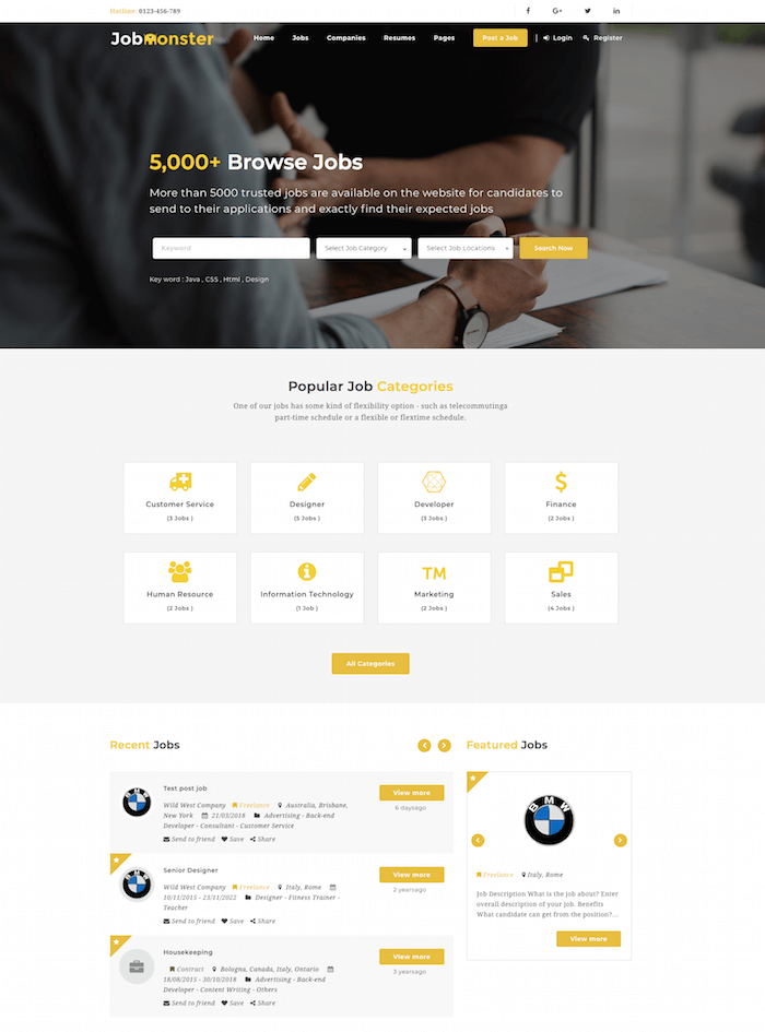 Jobmonster Theme Jobmonster Theme