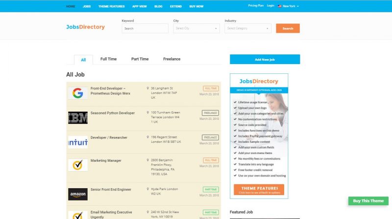 Jobs Directory Jobs Directory WordPress Theme