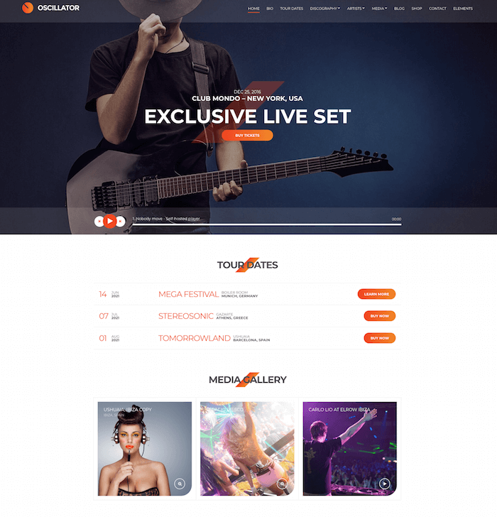 Oscillator Music Theme Oscillator Music Theme