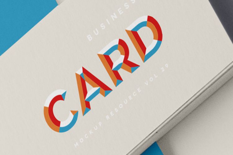 PSD Business Card Mockup