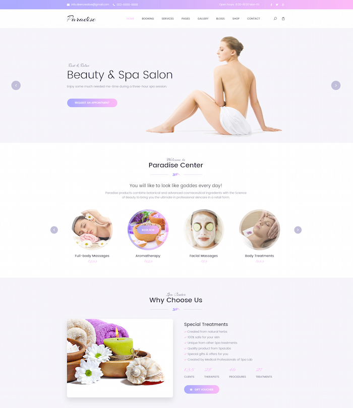 Paradise Spa Theme