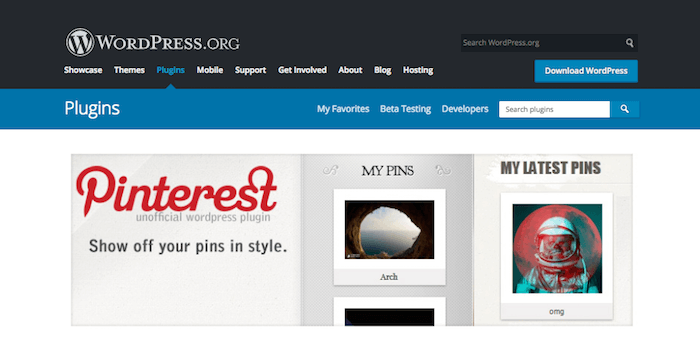 Pretty Pinterest Pins Pinterest Plugin