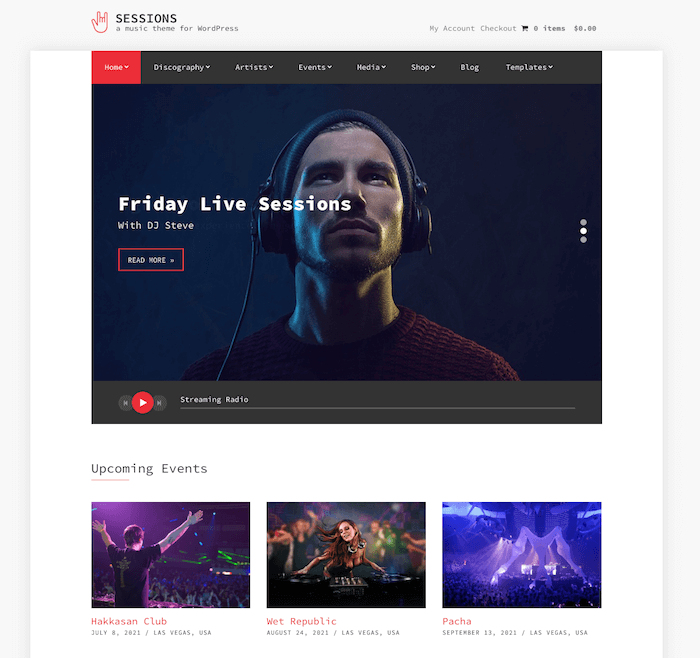 Sessions Music WordPress Theme Sessions Music WordPress Theme