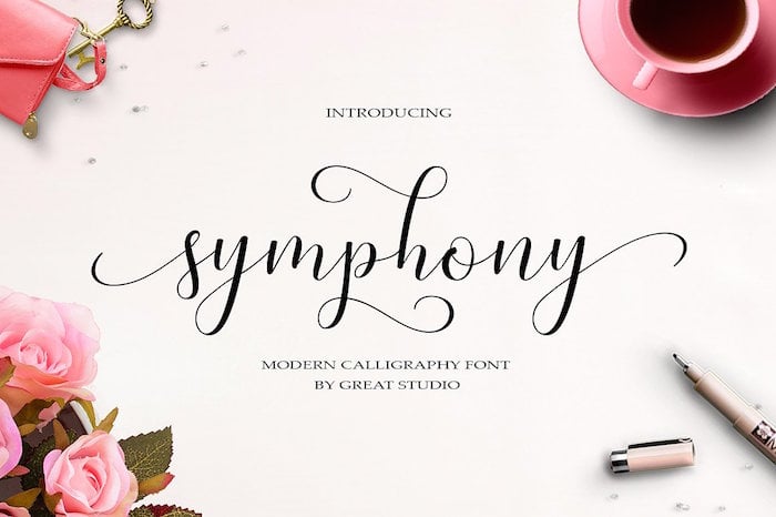 Symphony Script Font Symphony Script Font