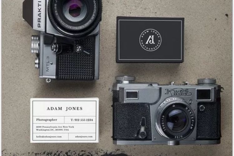 Vintage Cameras and B-Cards Mockups