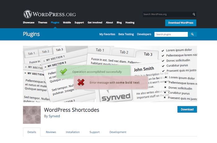 WordPress Shortcodes WordPress Shortcodes