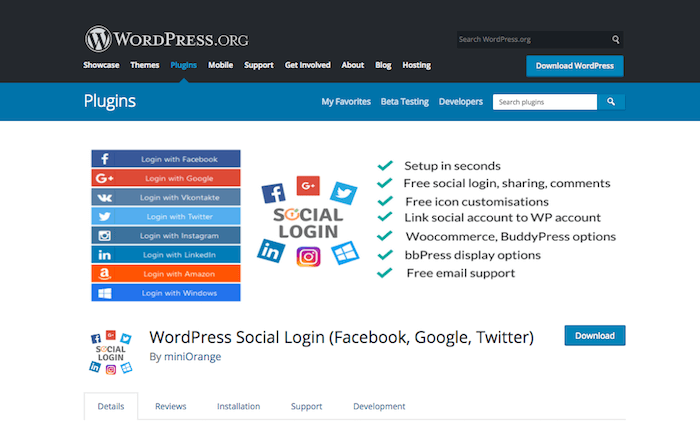 WordPress-Social-Login