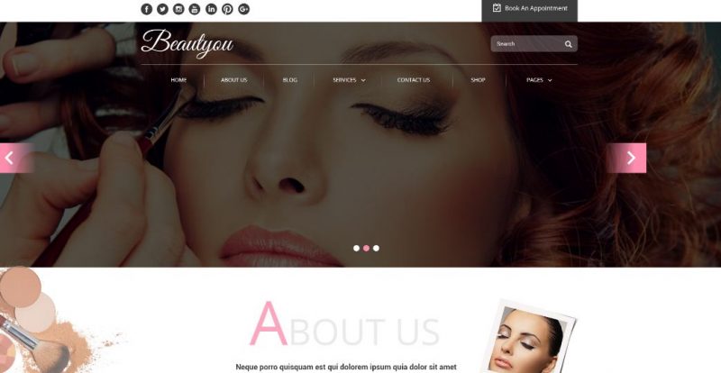 Beautyou Salon Theme