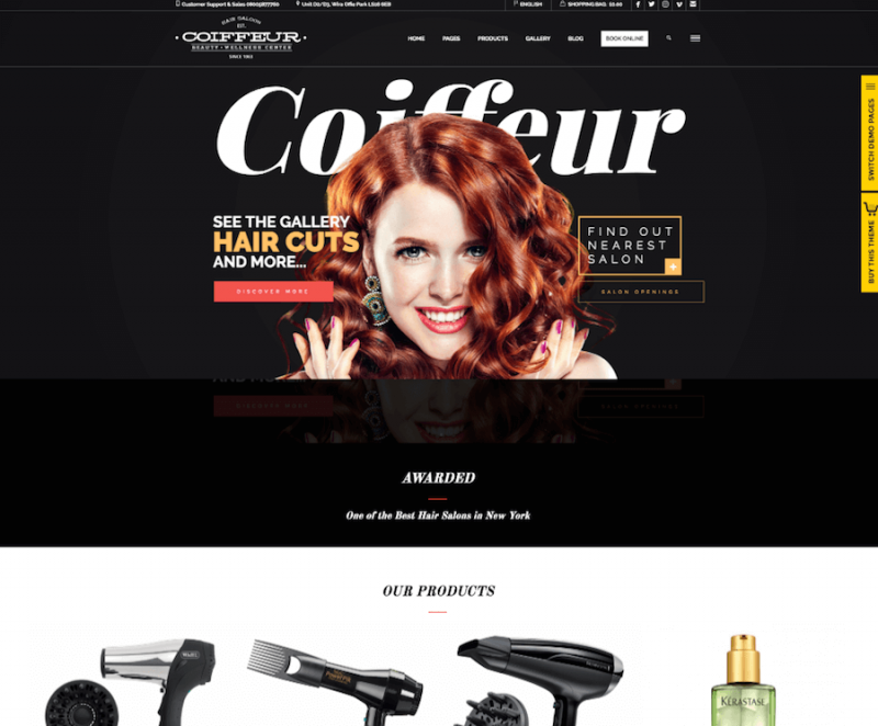 coiffeur wordpress theme