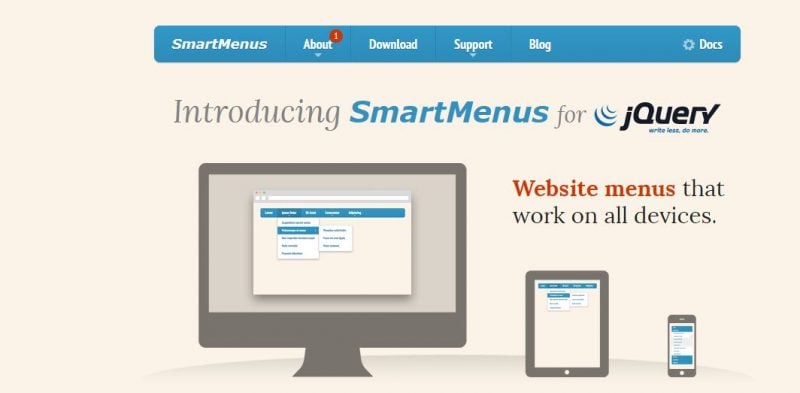dnjm Smartmenus Menu Plugin