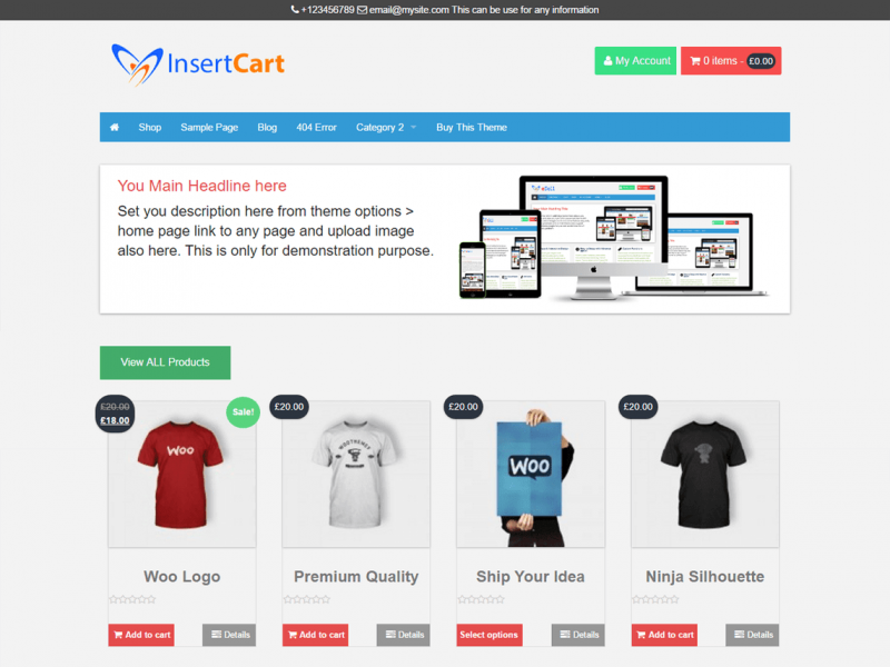 e sell theme e-Sell WooCommerce Theme
