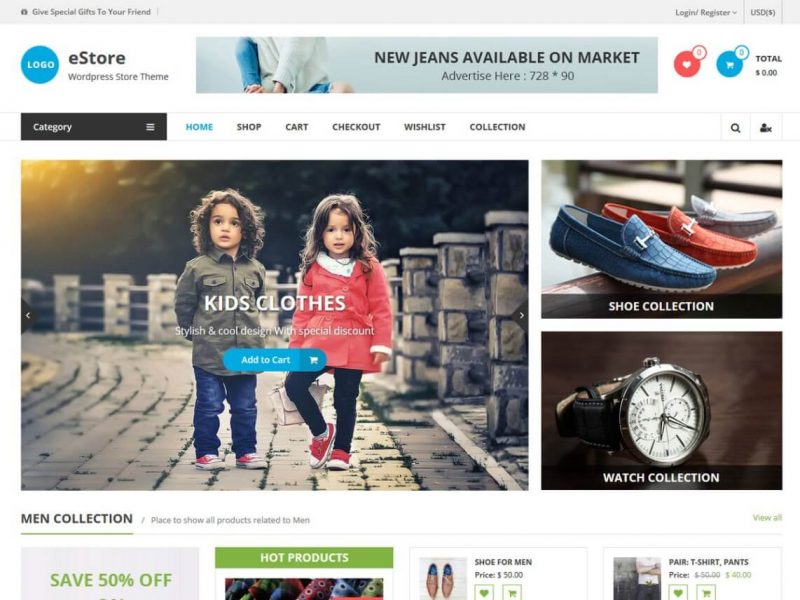 e-STORE WooCommerce Theme