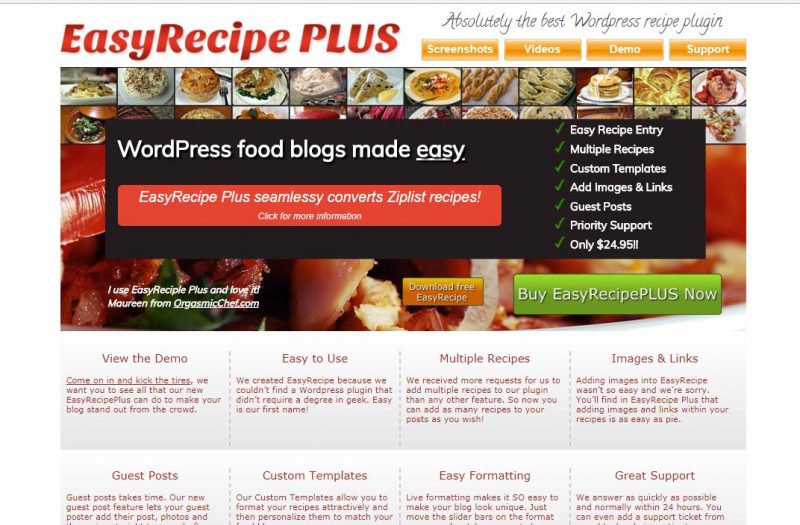 easy recipe plus Easy Recipe plugin
