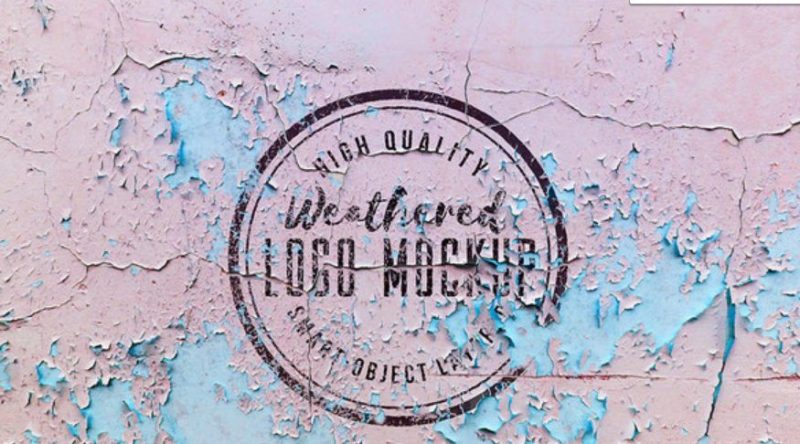 Weathered Logo Mockup