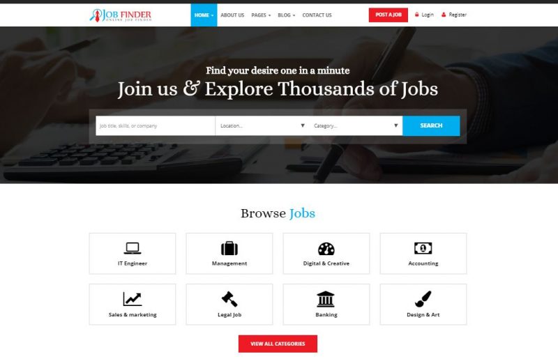 job Finder Jobs Finder WordPress Theme