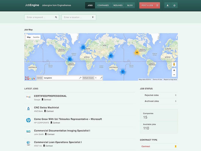 jobengine wordpress theme jobengine-wordpress-theme