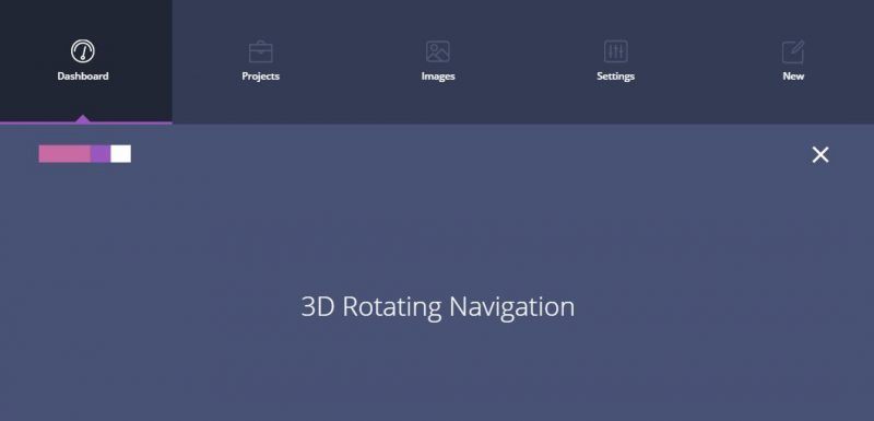 jxc 3D Rotating Navigation