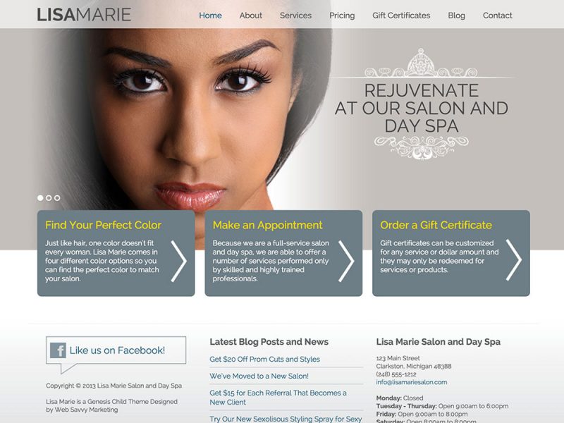 Lisa Marie Salon Theme