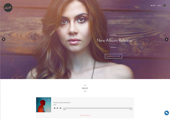 lush music wordpress website template lush-music-wordpress-website-template