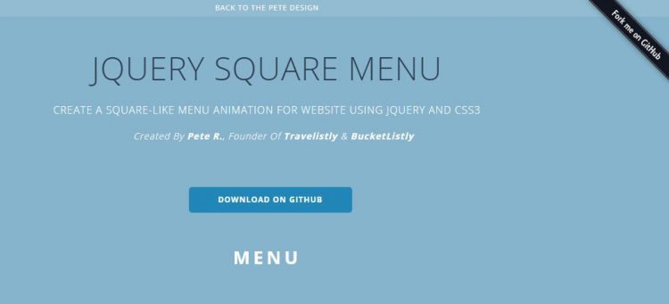 60+ Best Free jQuery CSS3 Menu Plugins 2020