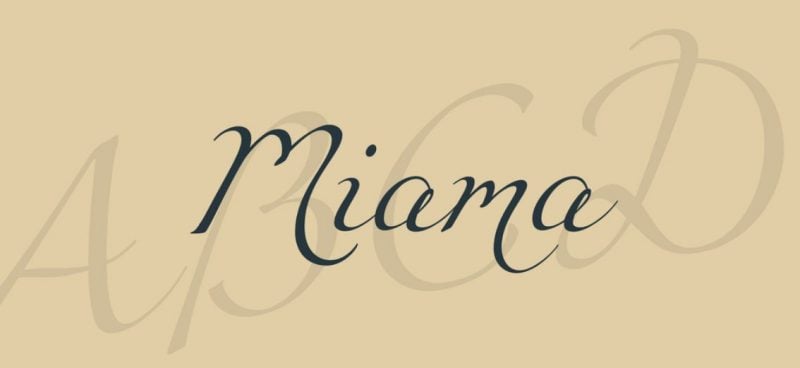 miame Miama Script Font