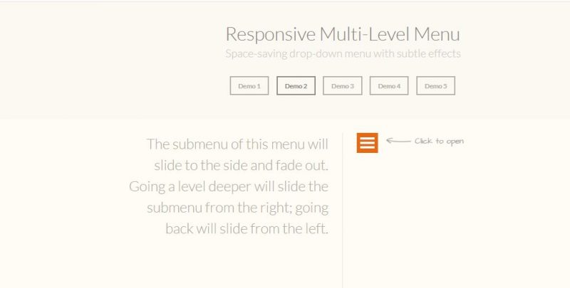 nms Responsive Multi-Level Menu