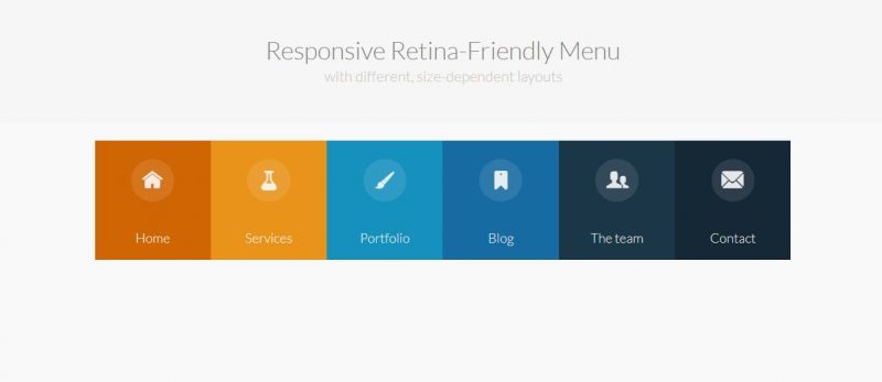 nns Responsive Retina Ready Menu