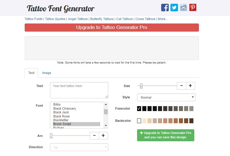 tattoo font generator Tattoo Font Generator