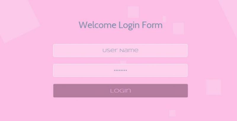 Responsive Welcome Login Form