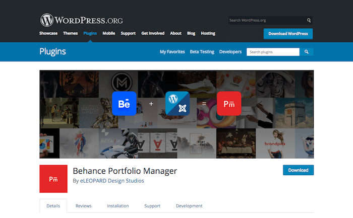 Behance Portfolio Manager